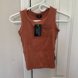 Little Bipsy ribbed tank- Sunkissed